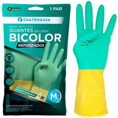 GUANTES BICOLOR REFORZADO L 