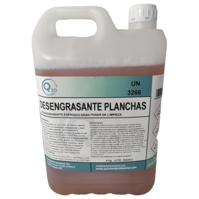 Q10 DESENGRASANTE PLANCHAS / FRIO 6KG  CAJA 4 UDS 