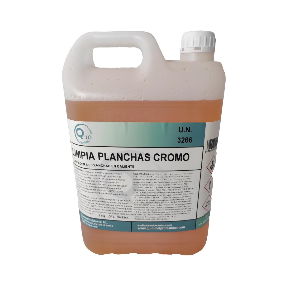 Q10 LIMPIA PLANCHAS CROMO 6KG  CAJA 4 UDS 