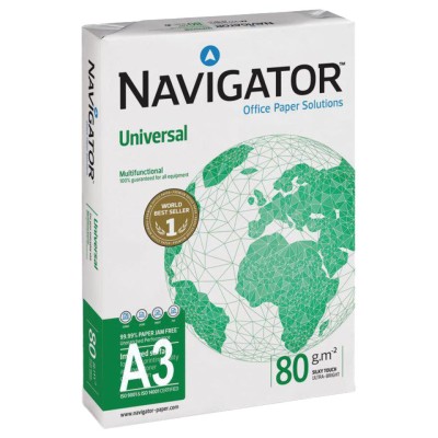 PAPEL DIN A3 NAVIGATOR 80G P500