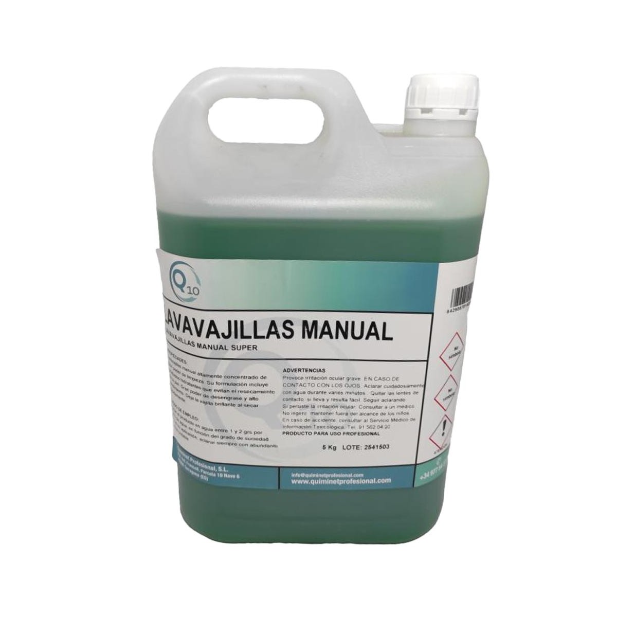 Q10 LAVAVAJILLAS MANUAL EXTRA 5L  4UDS 