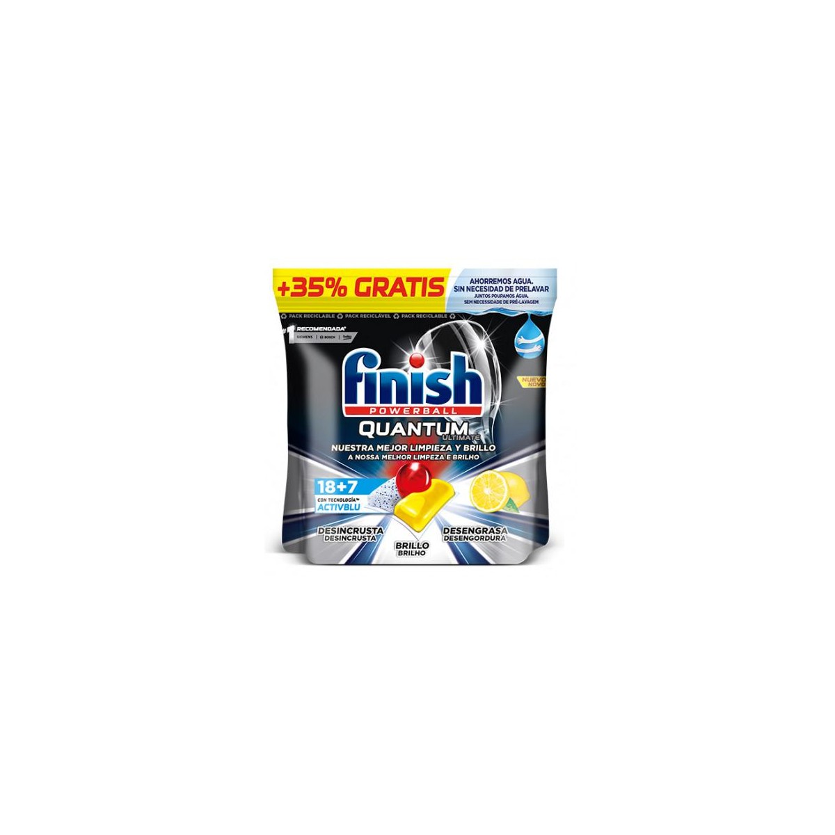 FINISH PASTILLAS QUANTUM ULTIMATE  25UDS 