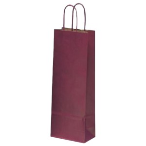 BOLSA VINO KRAFT BURDEOS 16 7X39 ASA RIZADA C250