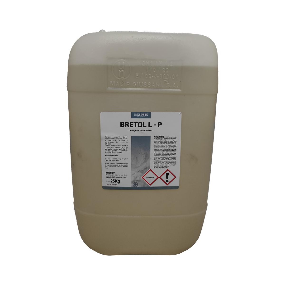 DETERGENTE LIQUIDO TEXTIL 25KG