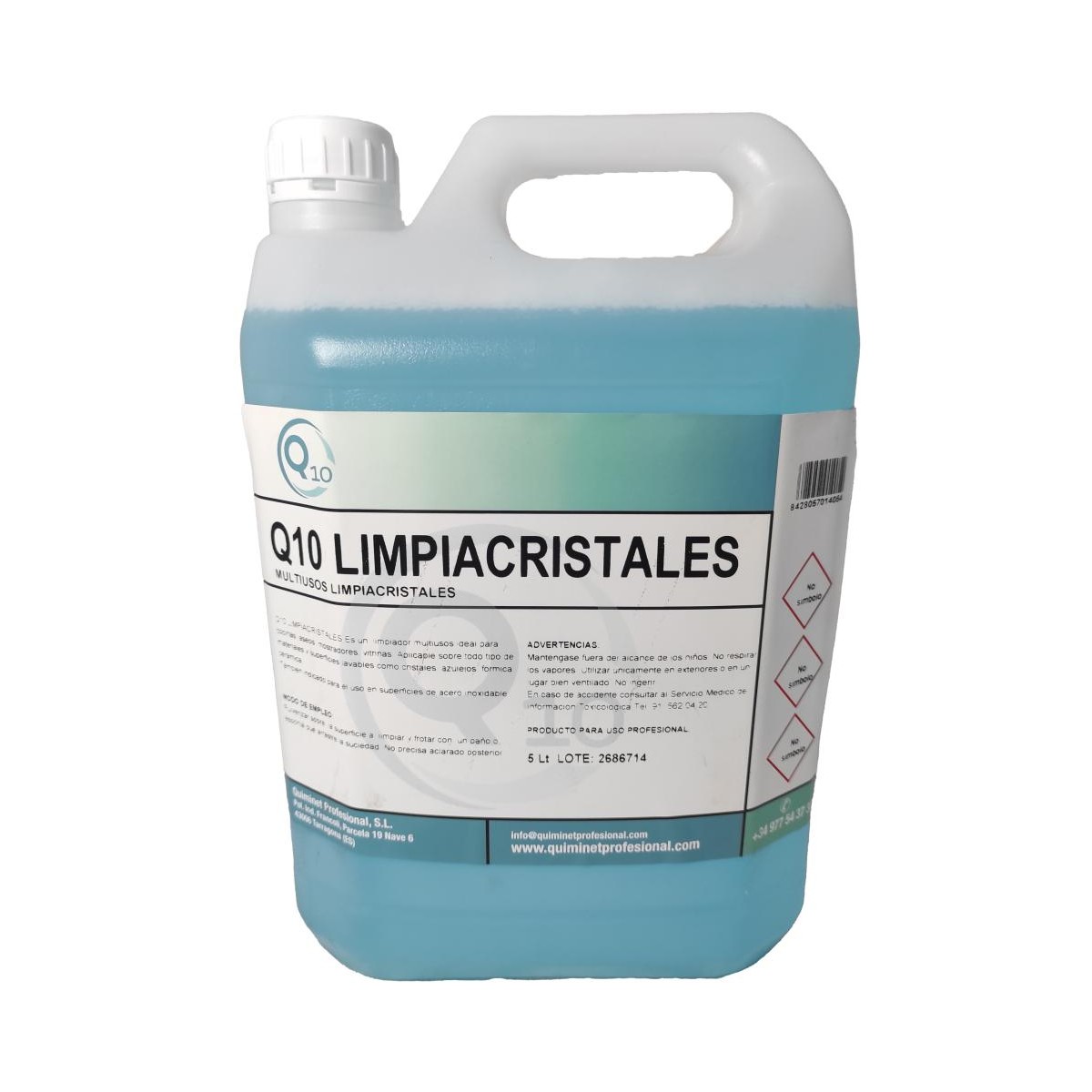 LIMPIACRISTALES Q10 5L  4UDS 