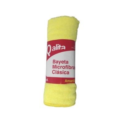 BAYETA MICROFIBRA 38x40 AMARILLA  12UDS 