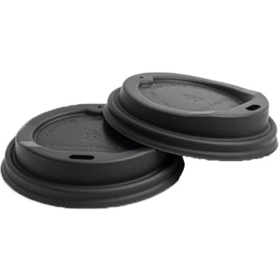 TAPA VASO CARTON 8/9OZ NEGRA   P100  