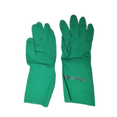 GUANTES NITRILO INDUSTRIAL VERDE M