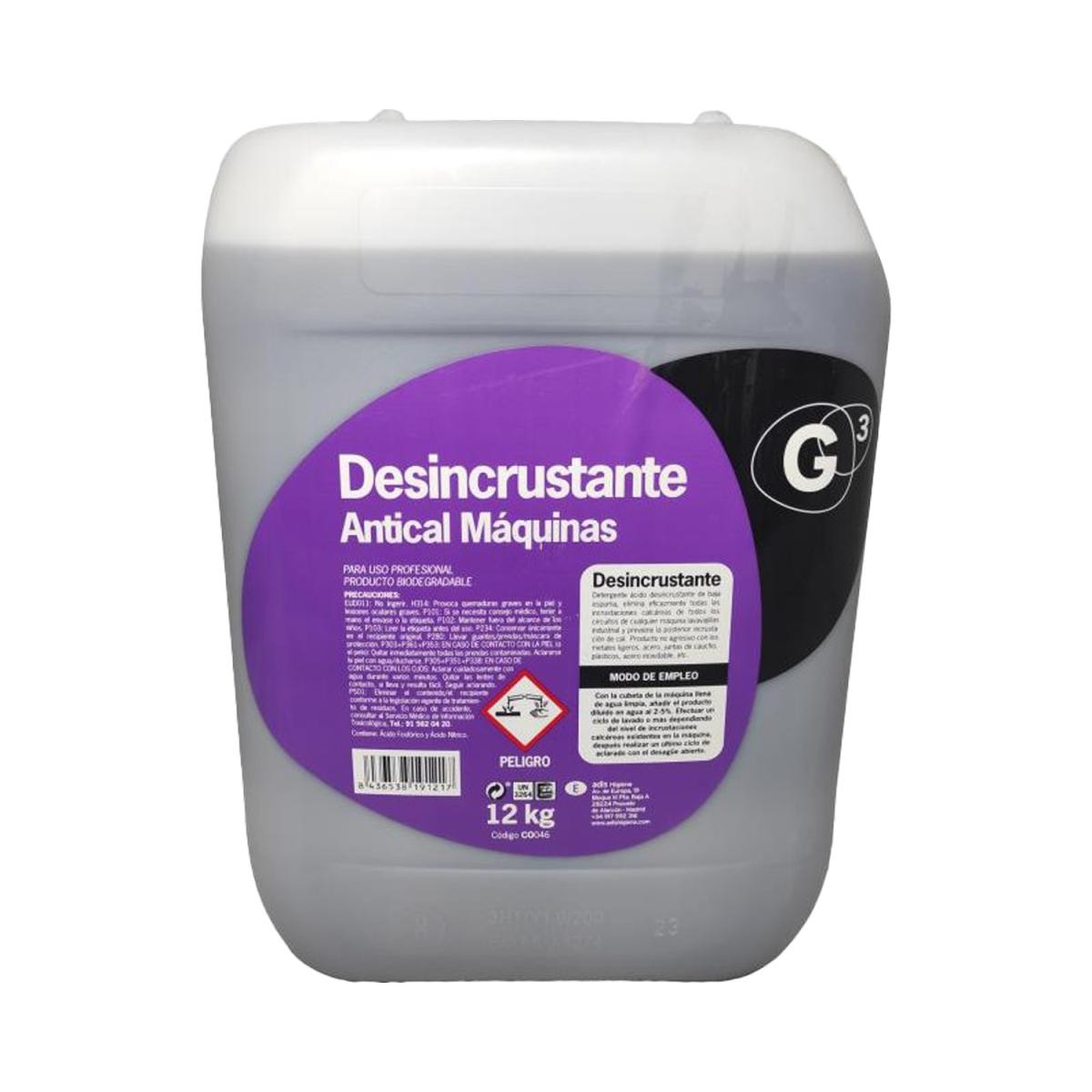 DESINCRUSTANTE ANTICAL MAQUINAS 12KG 