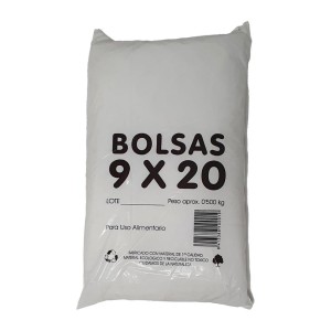 BOLSA TRANSPARENTE 9X20  500UDS 